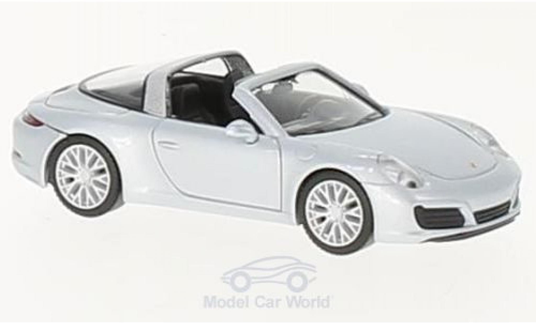 Porsche 911 Targa 1/87 Herpa Targa 4S grigio modellino in miniatura