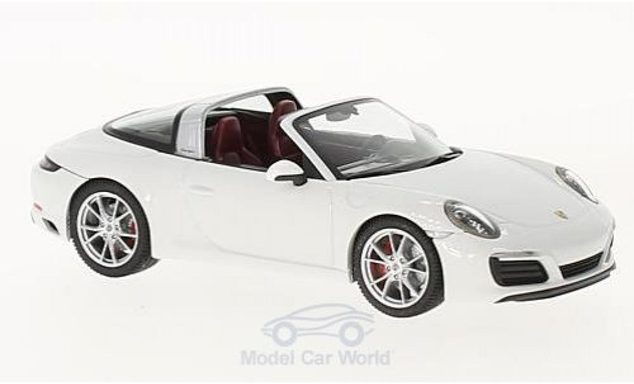 Porsche 911 Targa 1/43 Herpa Targa 4S bianco modellino in miniatura