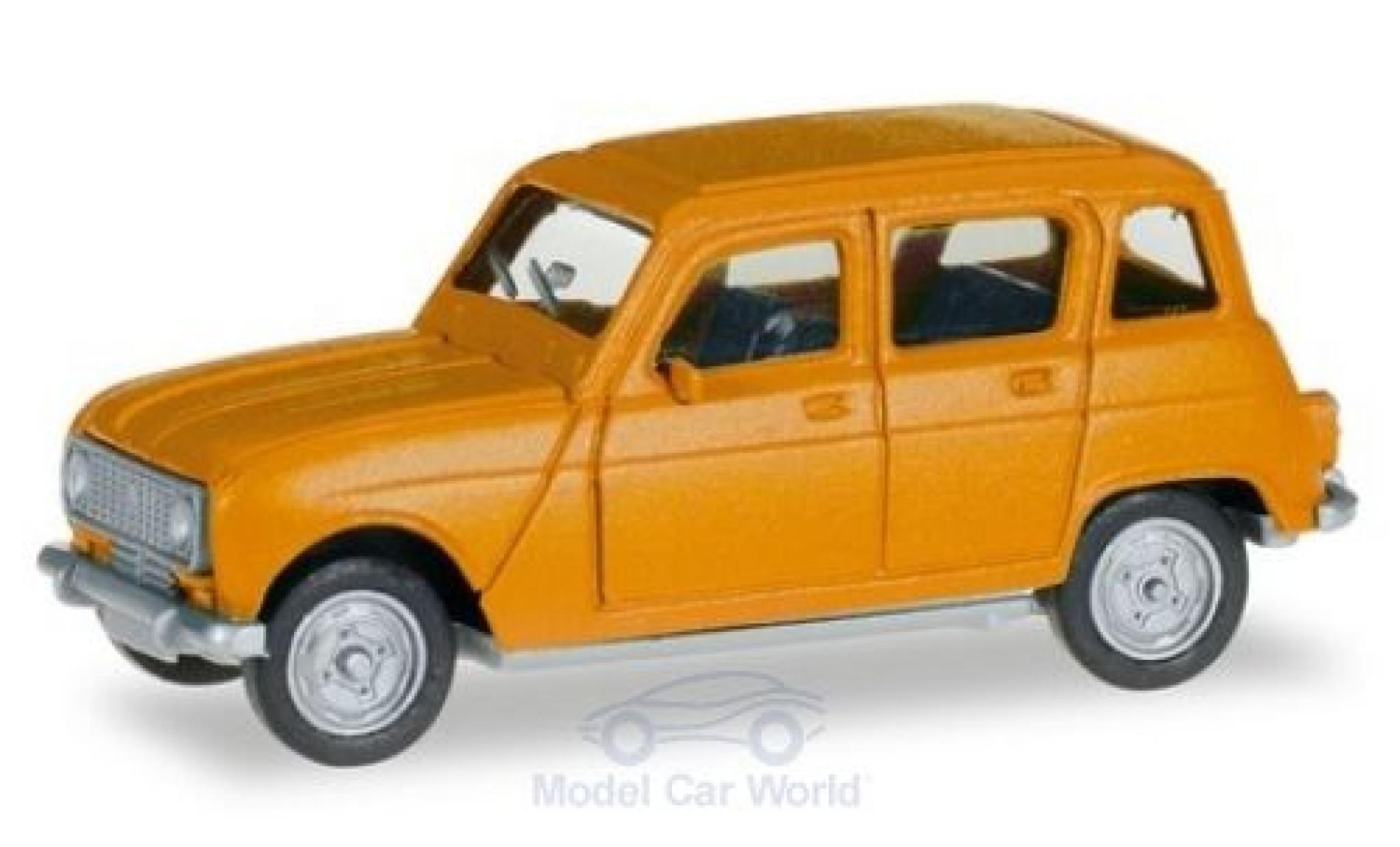 Renault 4 1/87 Herpa giallo modellino in miniatura