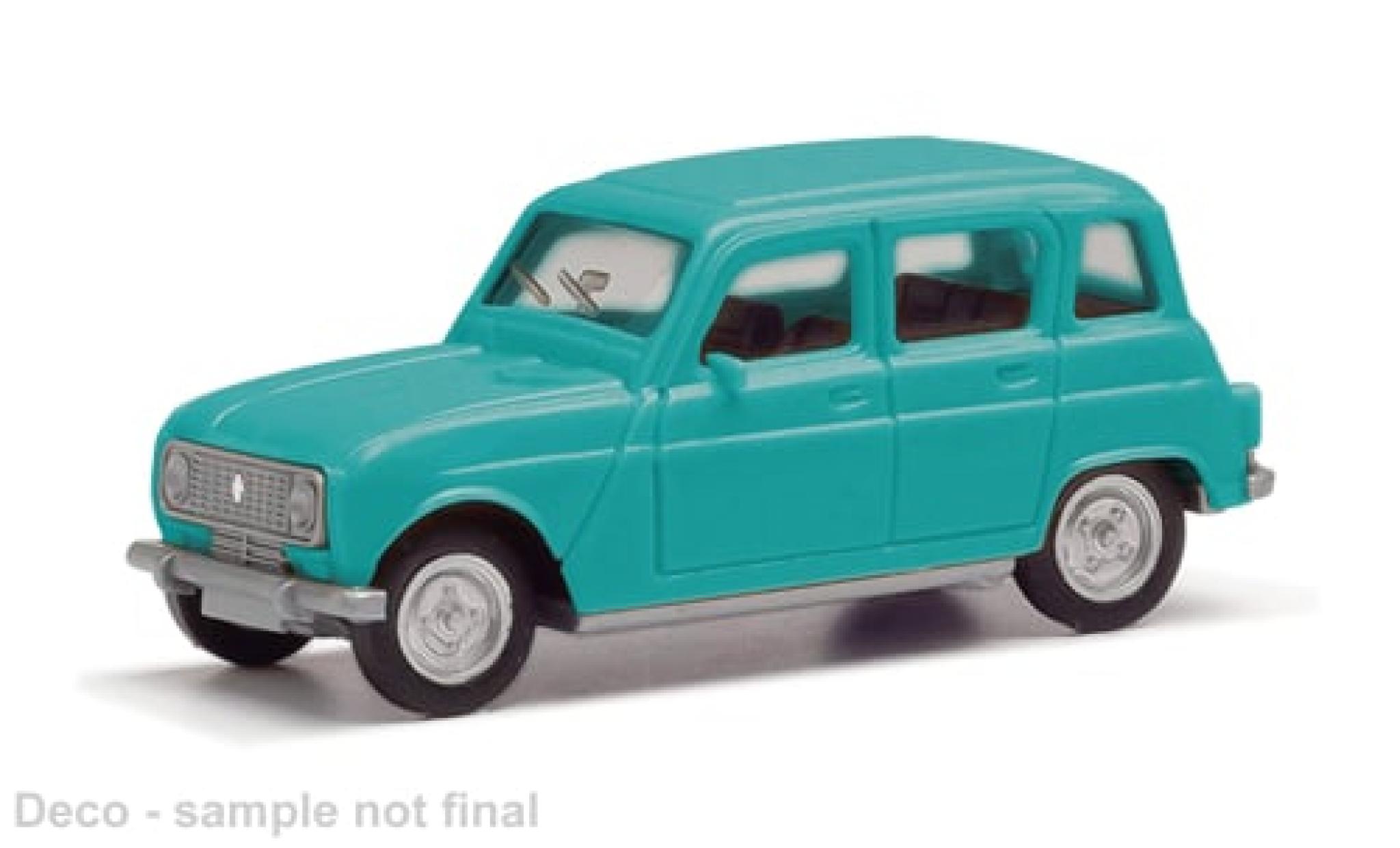 Renault 4 1/87 Herpa türkis 1:87 modellino in miniatura