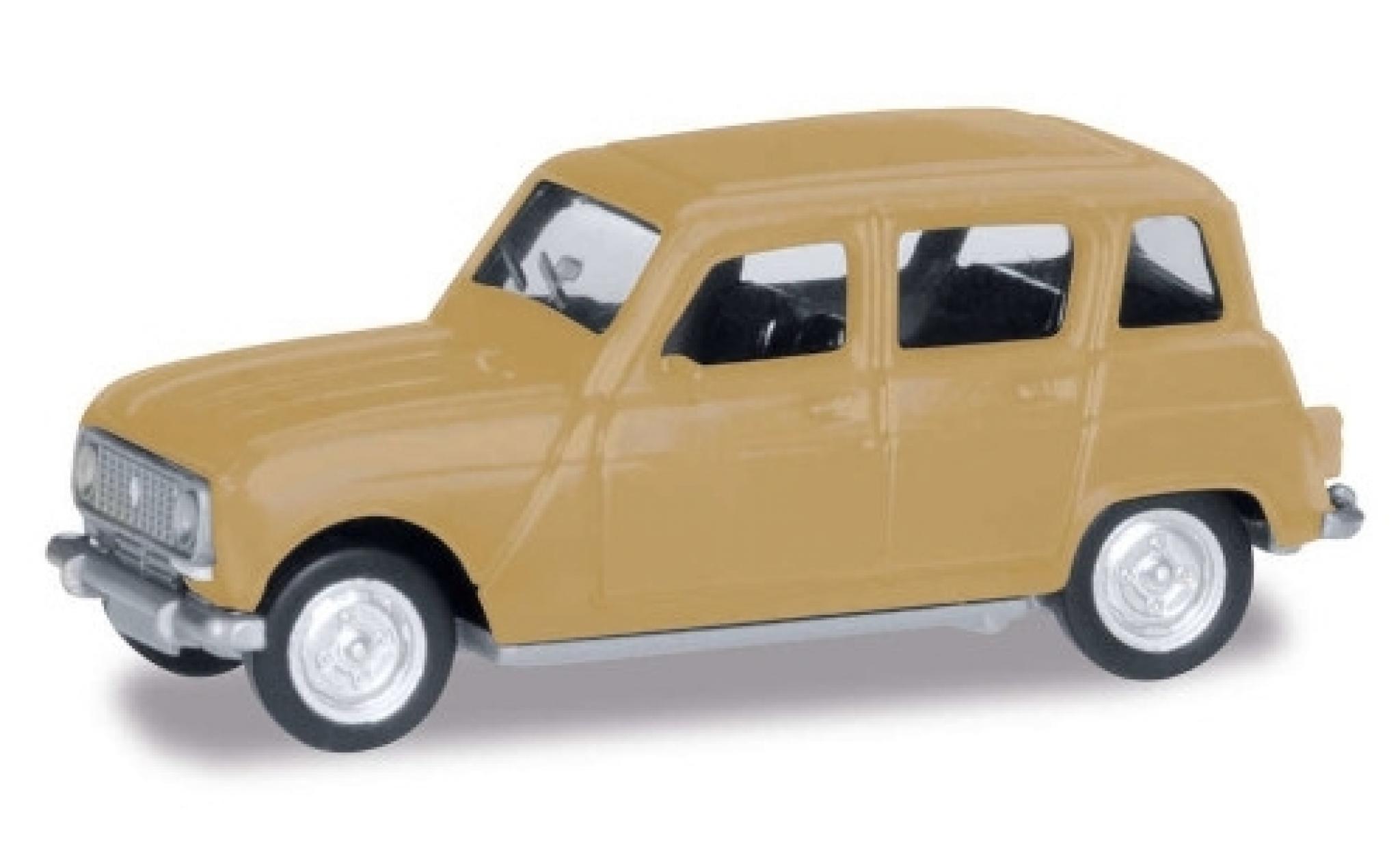 Renault 4 1/87 Herpa R beige modellino in miniatura