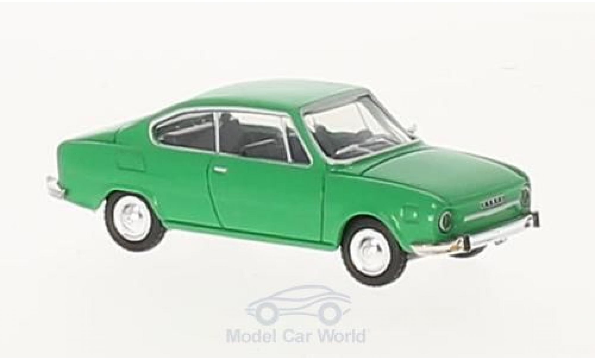 Skoda 110 1/87 Herpa R verde modellino in miniatura