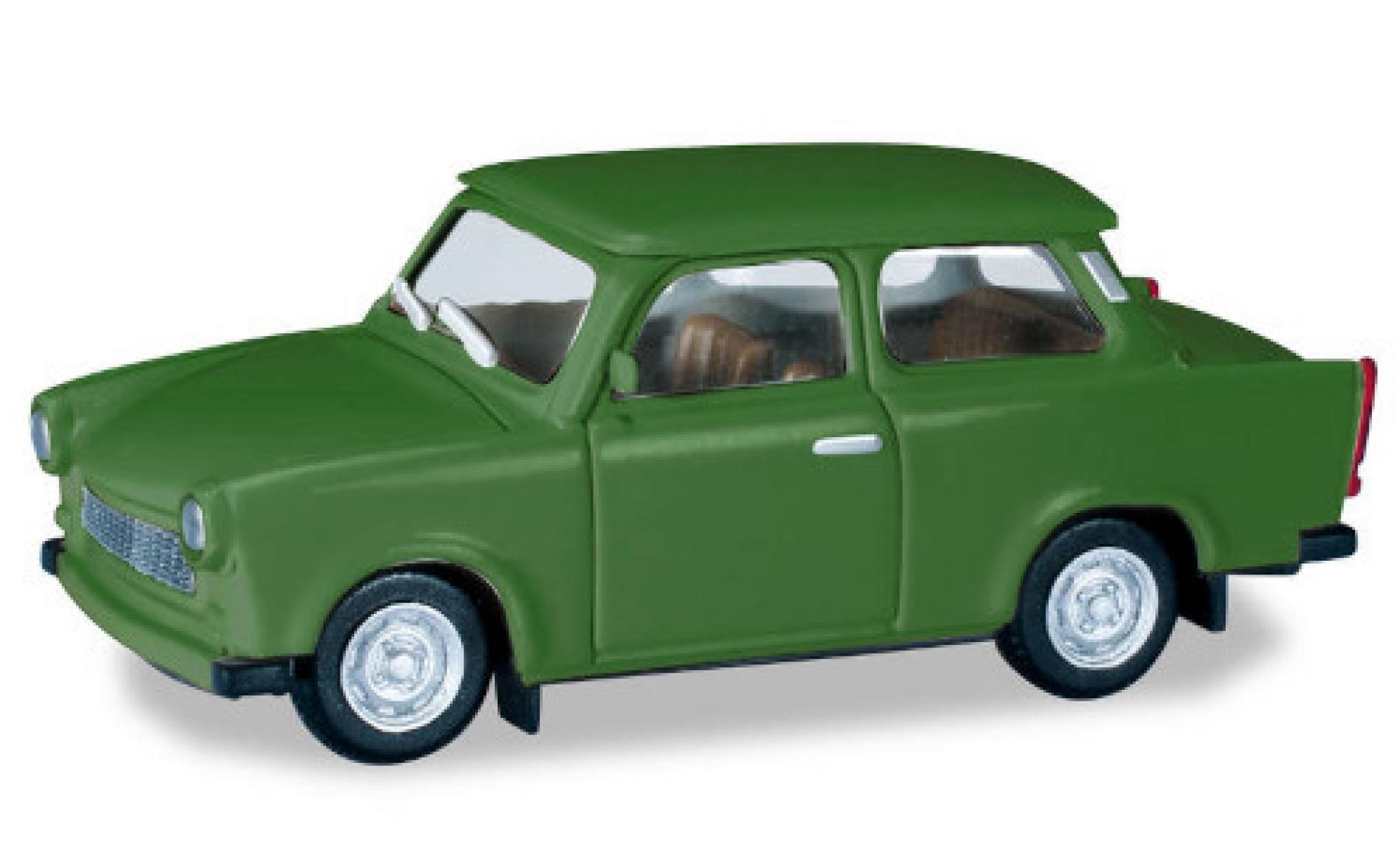 Trabant 601 1/87 Herpa verde modellino in miniatura