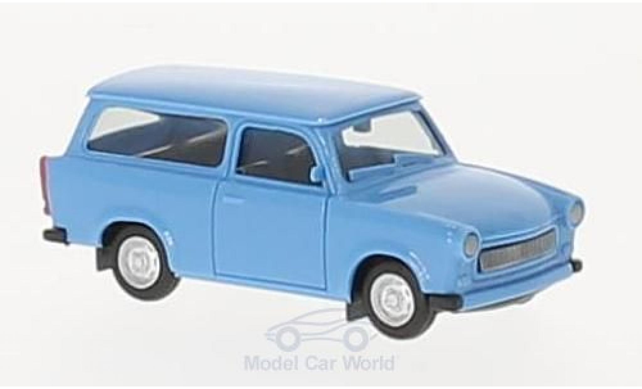 Trabant 601 1/87 Herpa S Universal blu modellino in miniatura