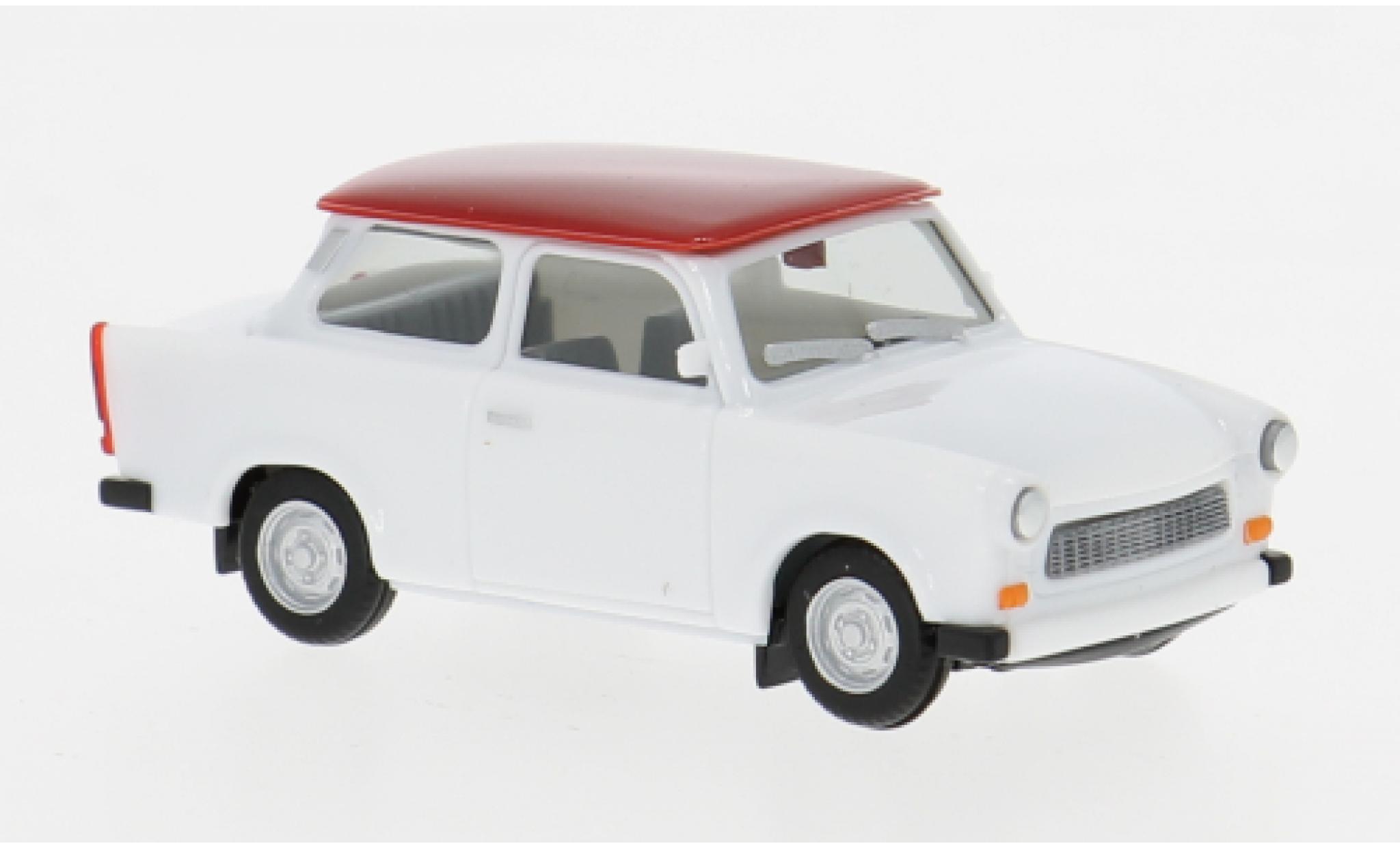 Trabant 601 1/87 Herpa weiss/rot 1:87 modellino in miniatura