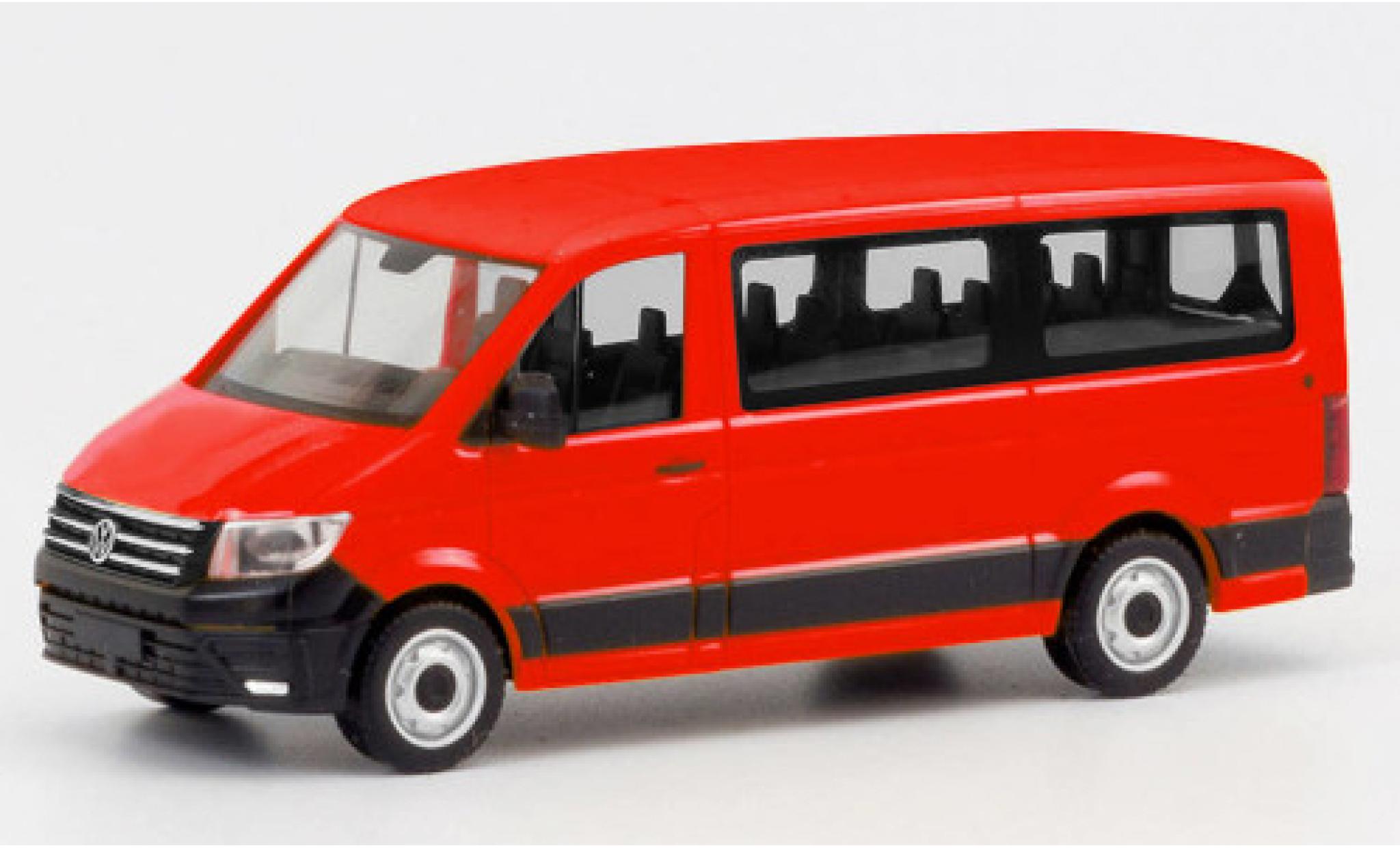 Volkswagen Crafter 1/87 Herpa FD Bus rosso modellino in miniatura
