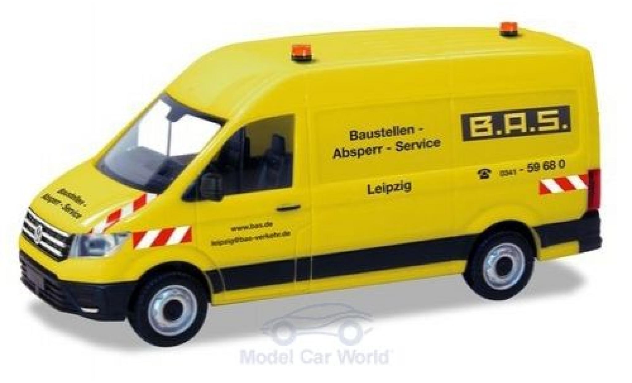 Volkswagen Crafter 1/87 Herpa Kasten HD B.A.S. modellino in miniatura