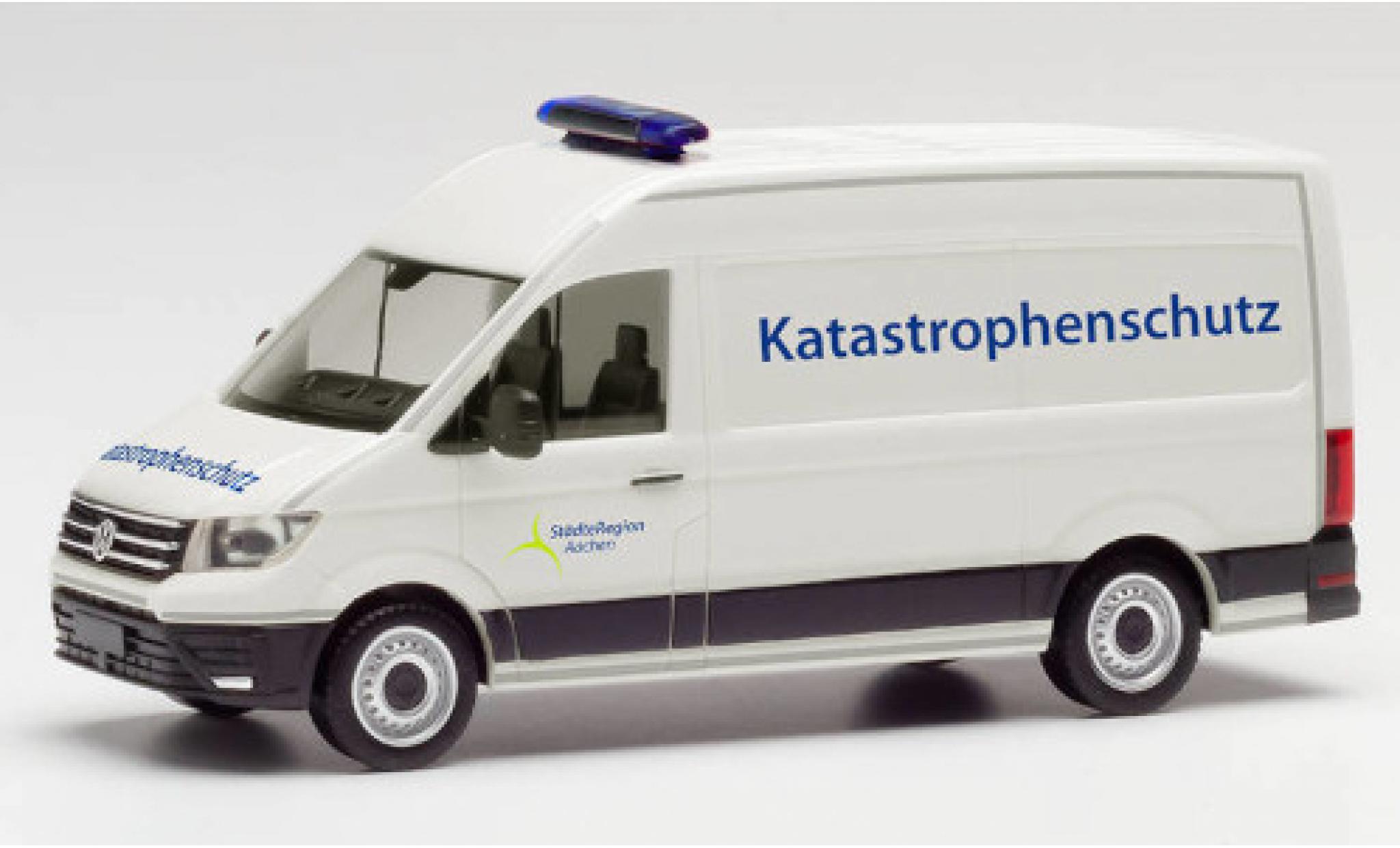 Volkswagen Crafter 1/87 Herpa Katastrophenschutz Städteregion Aachen toit surélevé fourgon modellino in miniatura