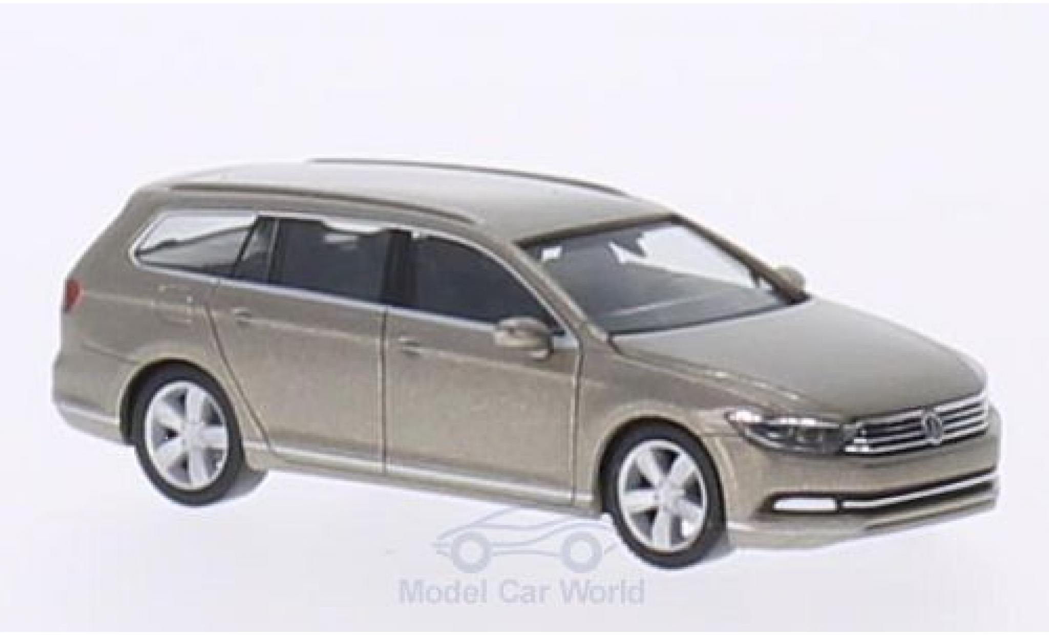 Volkswagen Passat 1/87 Herpa (B8) Variant metallico beige 2014 modellino in miniatura