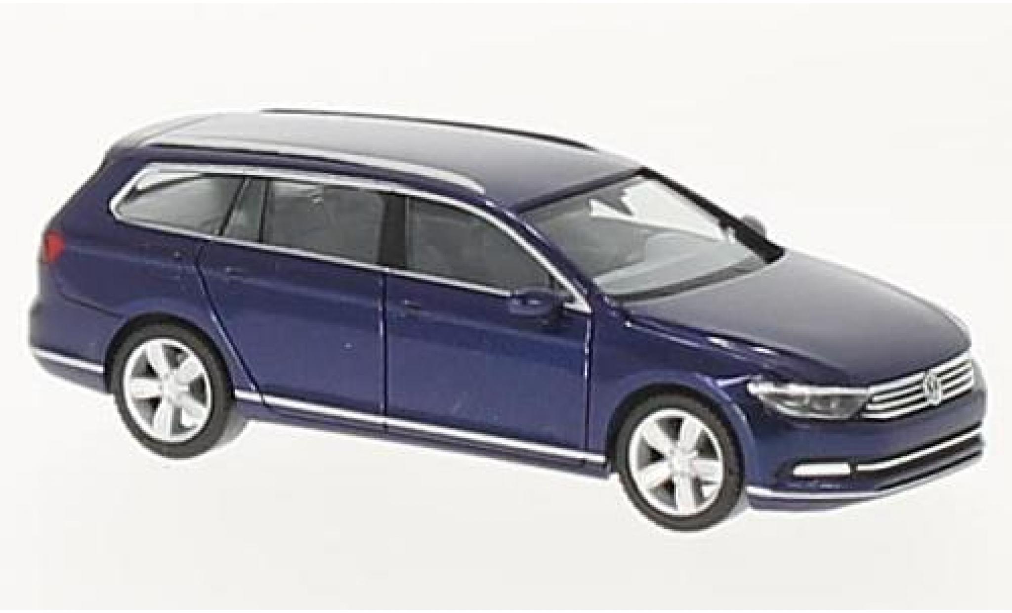 Volkswagen Passat 1/87 Herpa Variant metallico blu modellino in miniatura