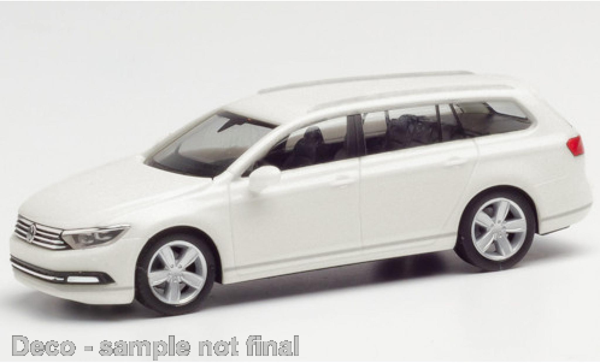 Volkswagen Passat 1/87 Herpa Variant metallico bianco modellino in miniatura