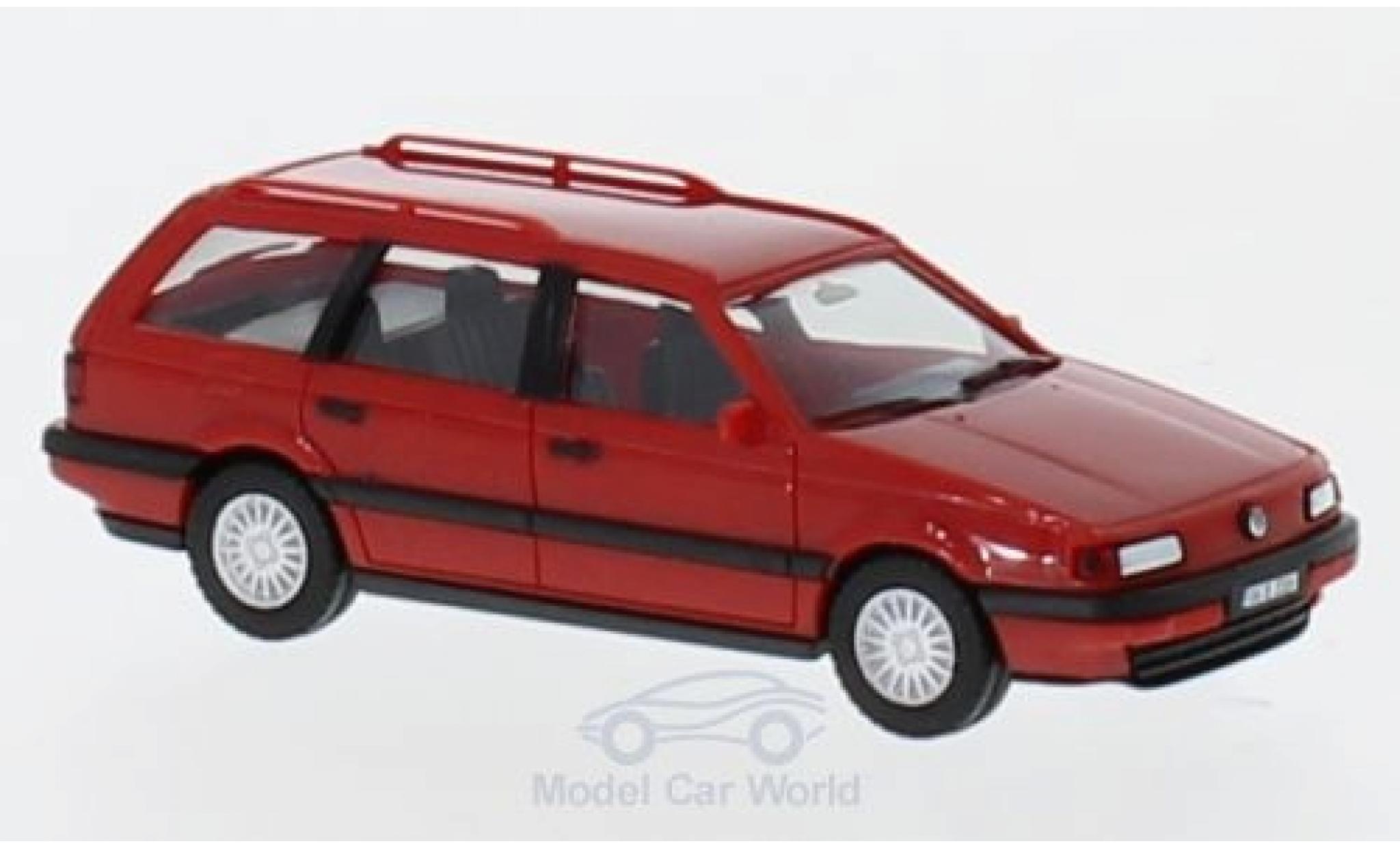 Volkswagen Passat 1/87 Herpa Variant rosso H-Edition modellino in miniatura