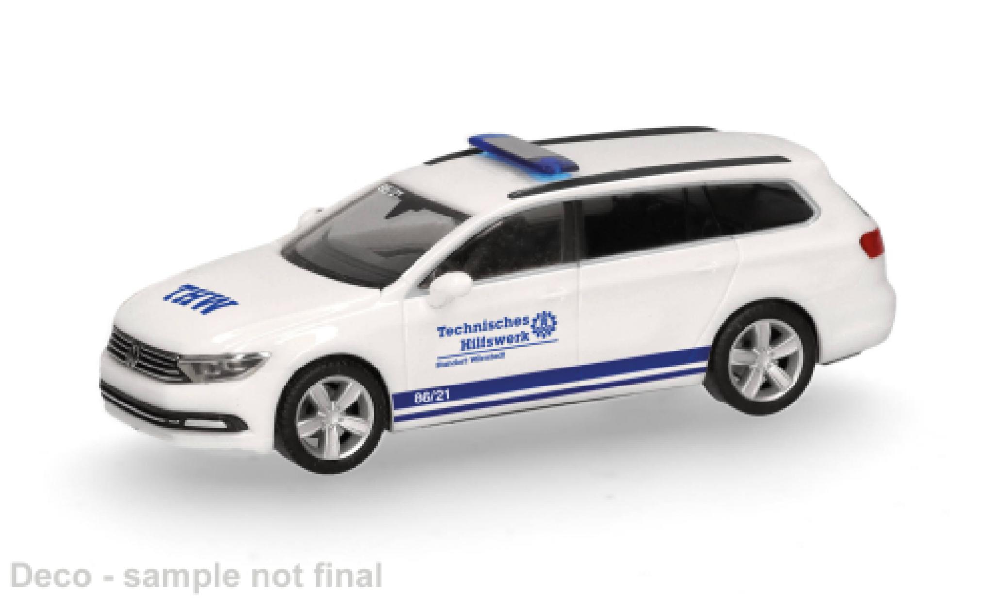 Volkswagen Passat 1/87 Herpa Variant THW Wörrstadt 1:87 modellino in miniatura