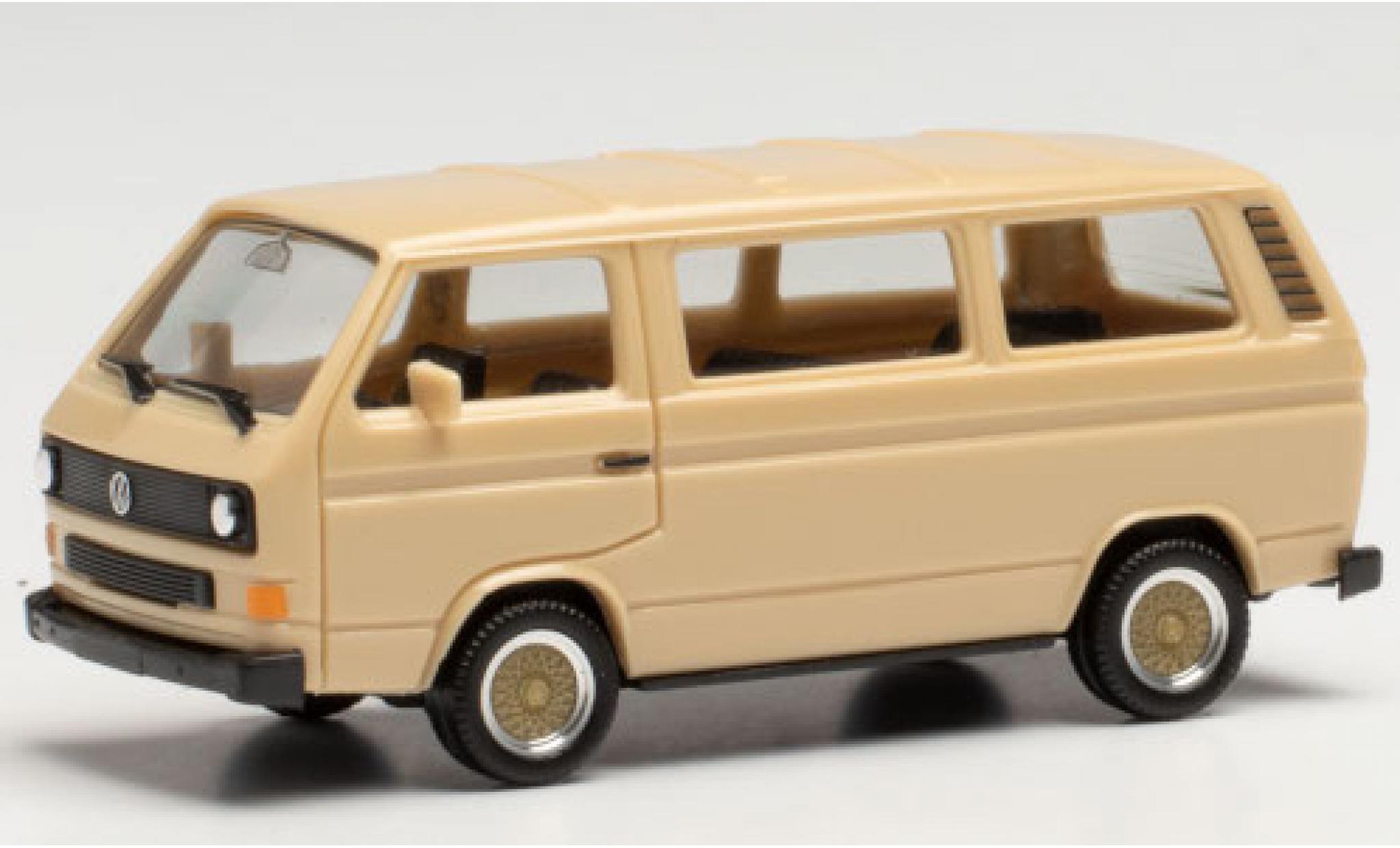 Volkswagen T3 1/87 Herpa Bus beige mit BBS Felgen modellino in miniatura