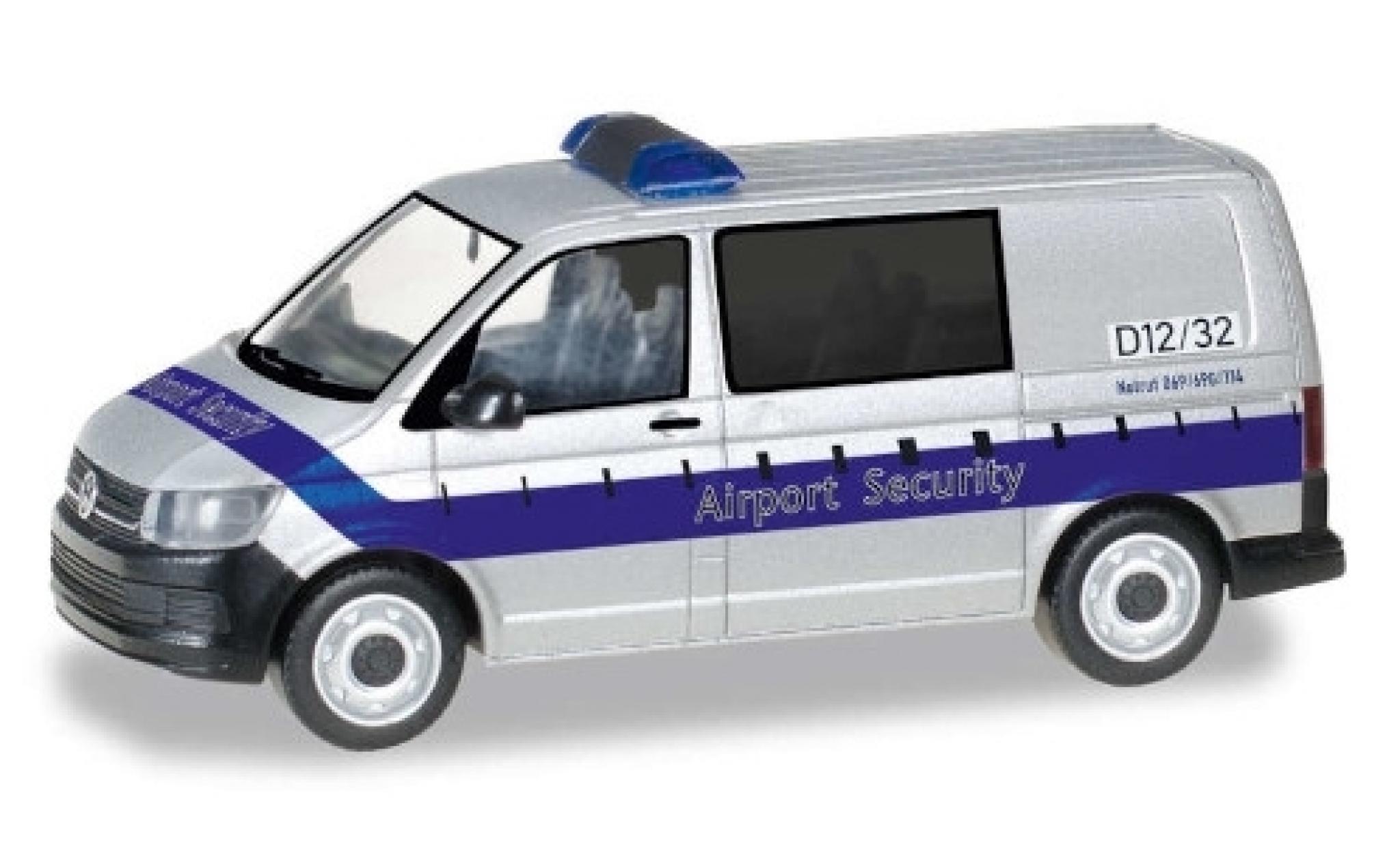 Volkswagen T6 1/87 Herpa Bus Airport Security / Fraport modellino in miniatura