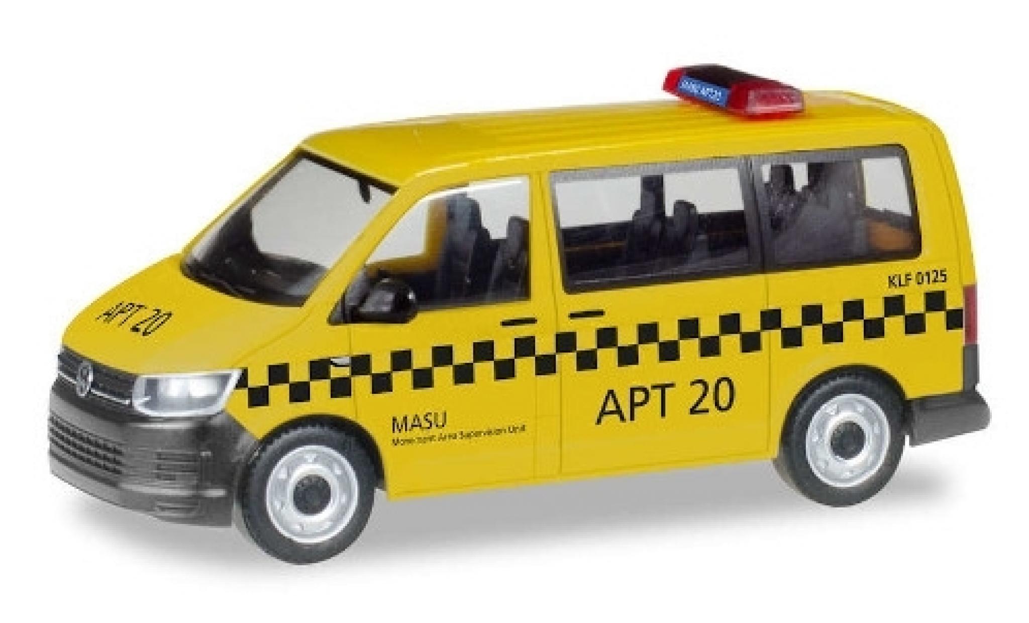 Volkswagen T6 1/87 Herpa Bus Fraport / MASU APT 20 modellino in miniatura