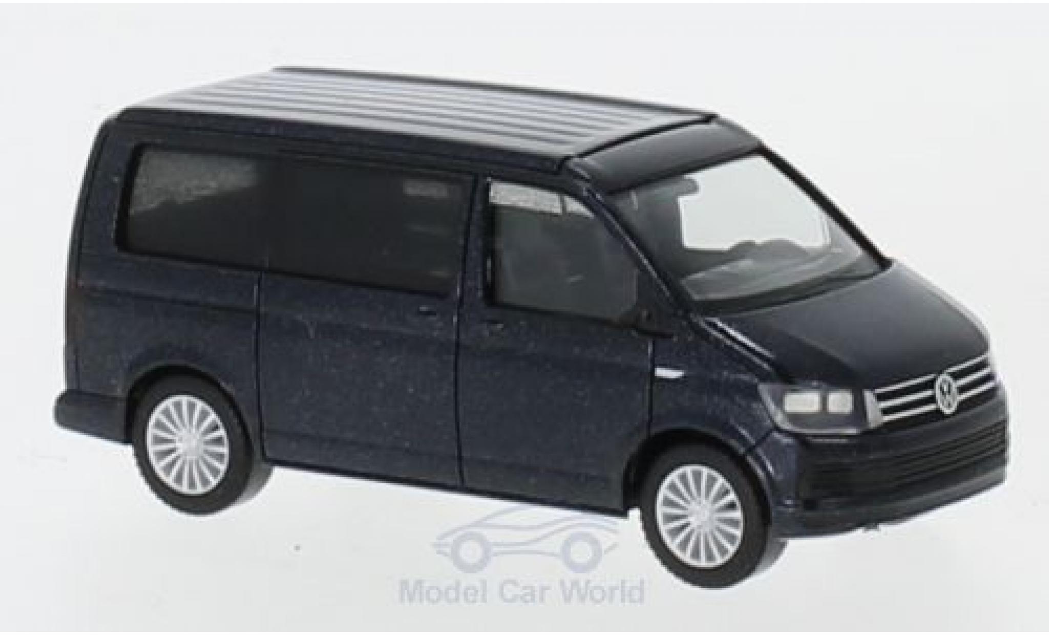 Volkswagen T6 1/87 Herpa California metallico blu modellino in miniatura
