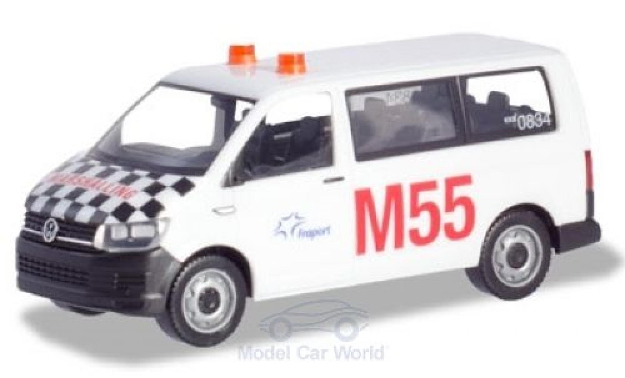 Volkswagen T6 1/87 Herpa Multivan Fraport Marshalling modellino in miniatura