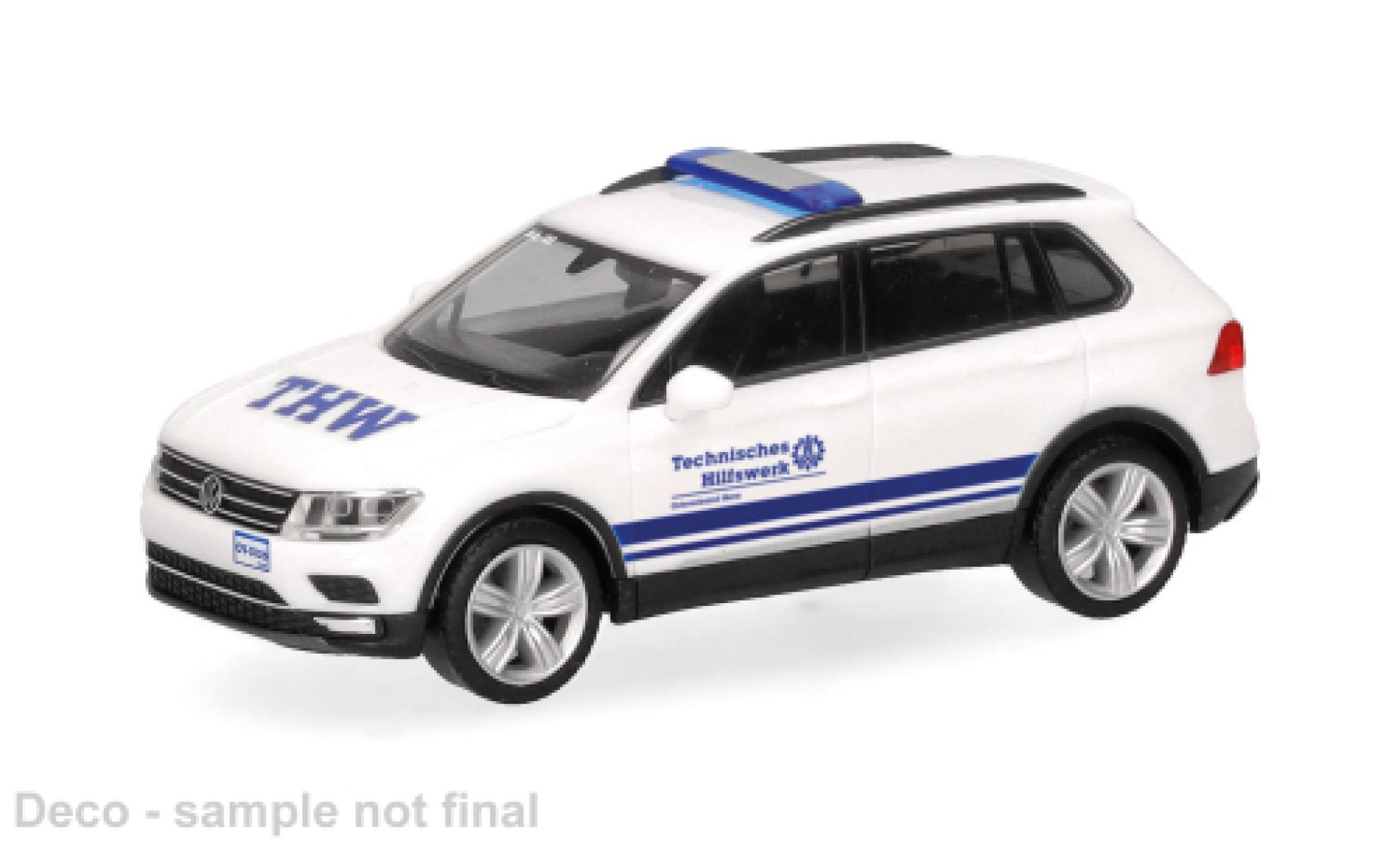 Volkswagen Tiguan Herpa weiss THW Gera Thüringen 1:87 modellino in miniatura
