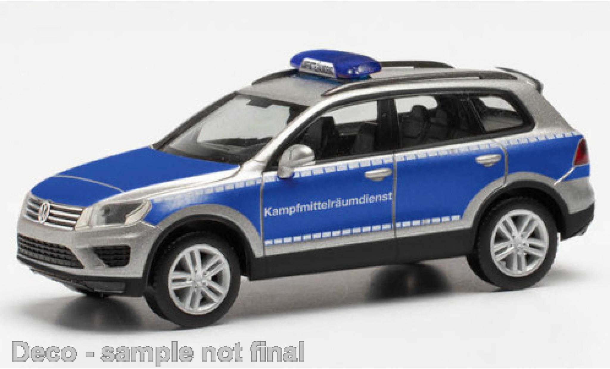 Volkswagen Touareg 1/87 Herpa Kampfmittelräumdienst Schleswig-Holstein modellino in miniatura