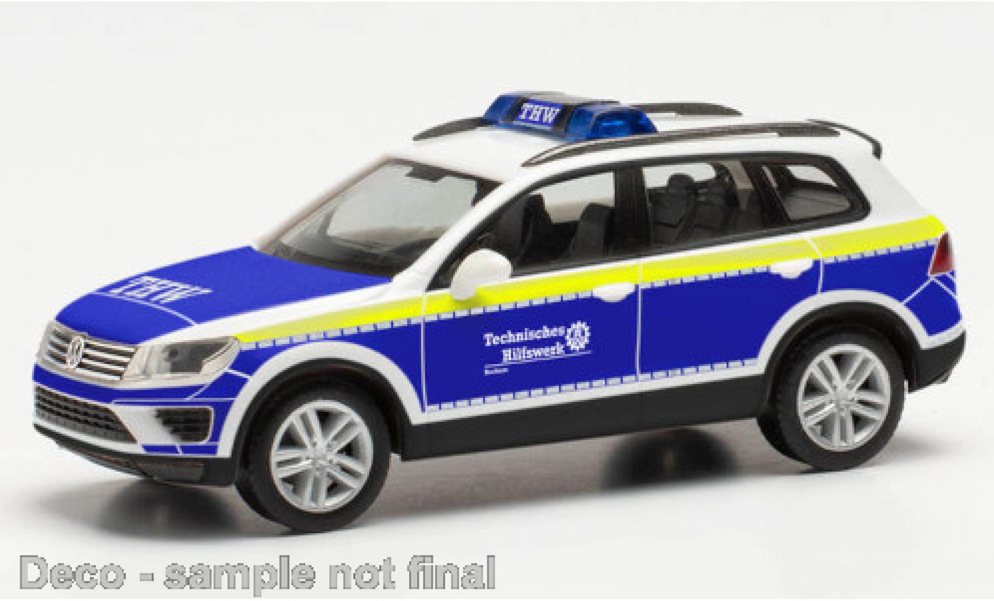 Volkswagen Touareg 1/87 Herpa THW OV Bochum modellino in miniatura