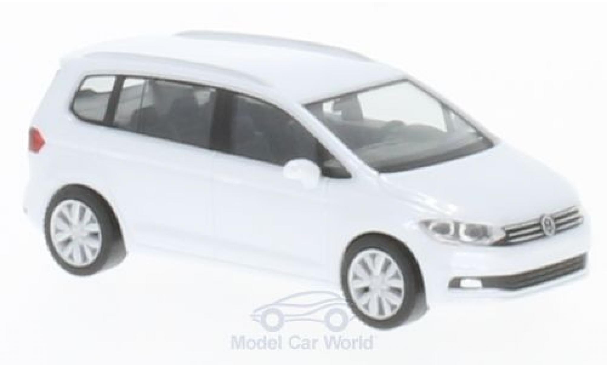 Volkswagen Touran 1/87 Herpa metallico bianco modellino in miniatura