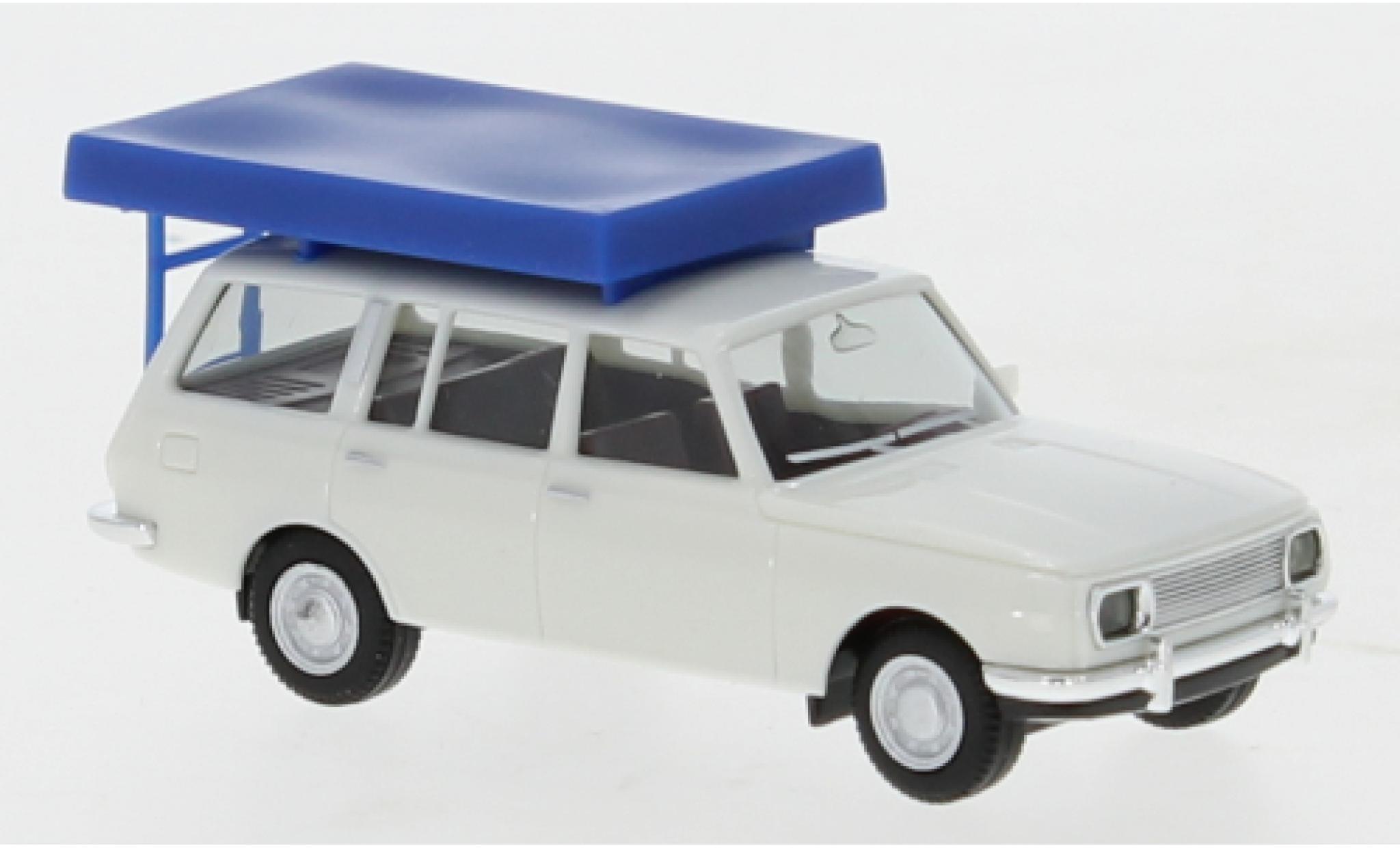 Wartburg 353 1/87 Herpa Tourist avec Tente sur toit dans le état de conduite modellino in miniatura