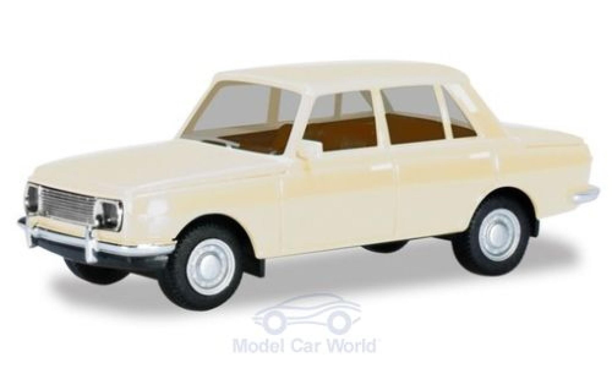 Wartburg 353 1/87 Herpa bianco 1966 modellino in miniatura