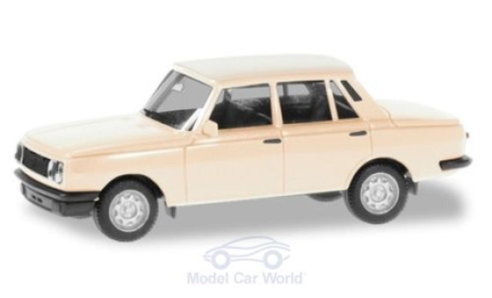 Wartburg 353 1/87 Herpa bianco 1984 modellino in miniatura