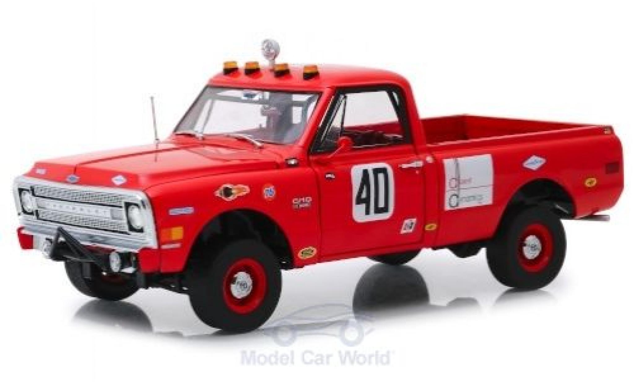 Chevrolet C-10 1/18 Highway 61 Baja 1000 Truck rosso 1969 modellino in miniatura