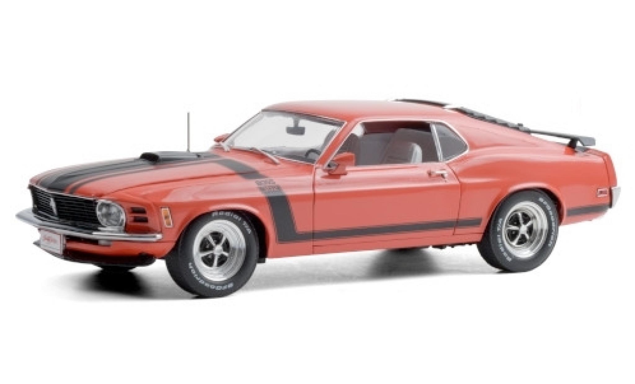 Ford Mustang 1/18 Highway 61 Boss 302 rosso/matt-nero 1970 modellino in miniatura