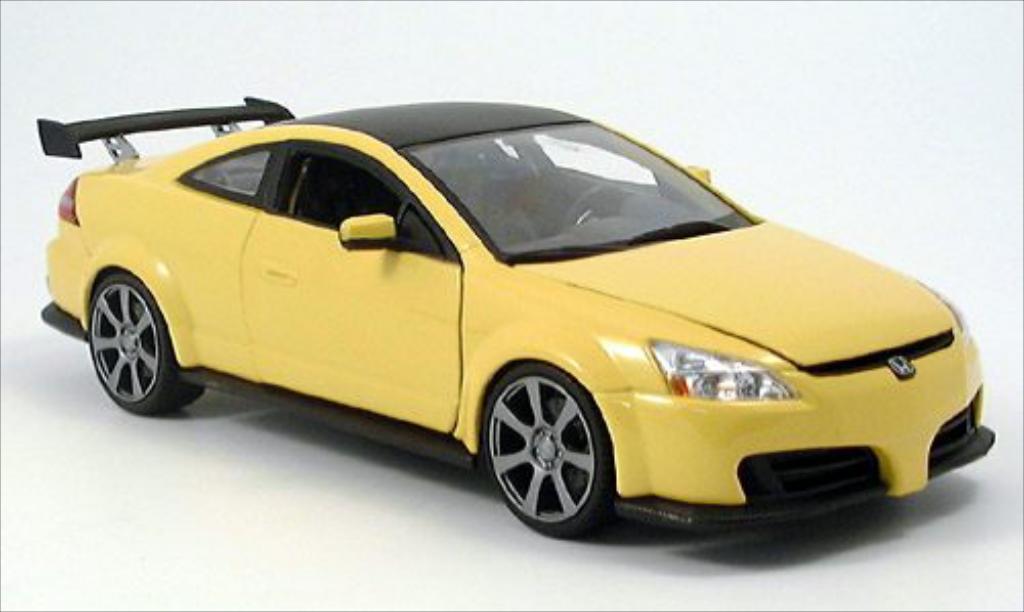 Honda Accord 1/18 Motormax Tuning giallo/matt-nero modellino in miniatura
