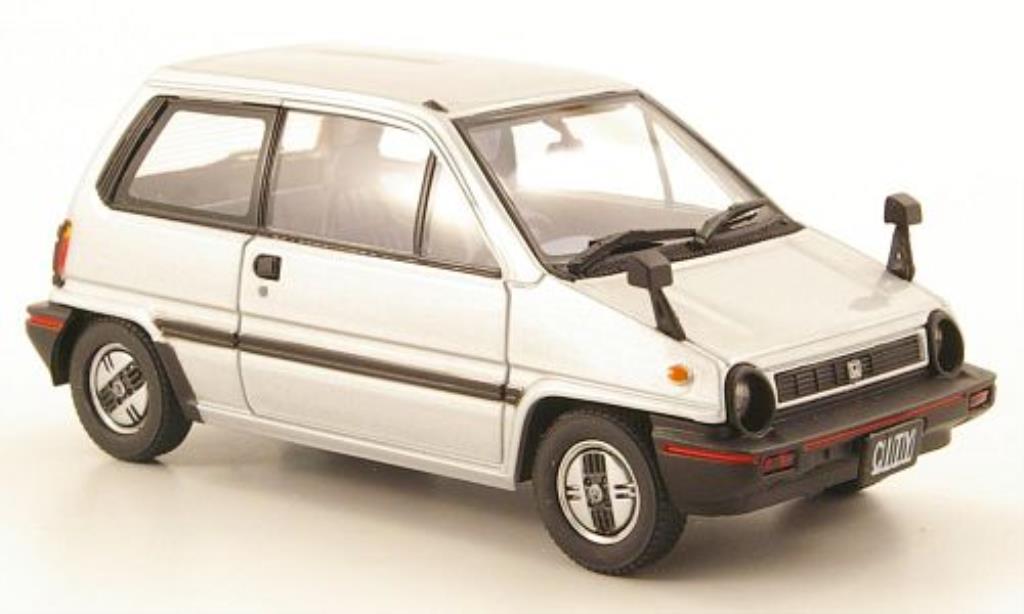 Honda City 1/43 Ebbro grigio 1981 modellino in miniatura