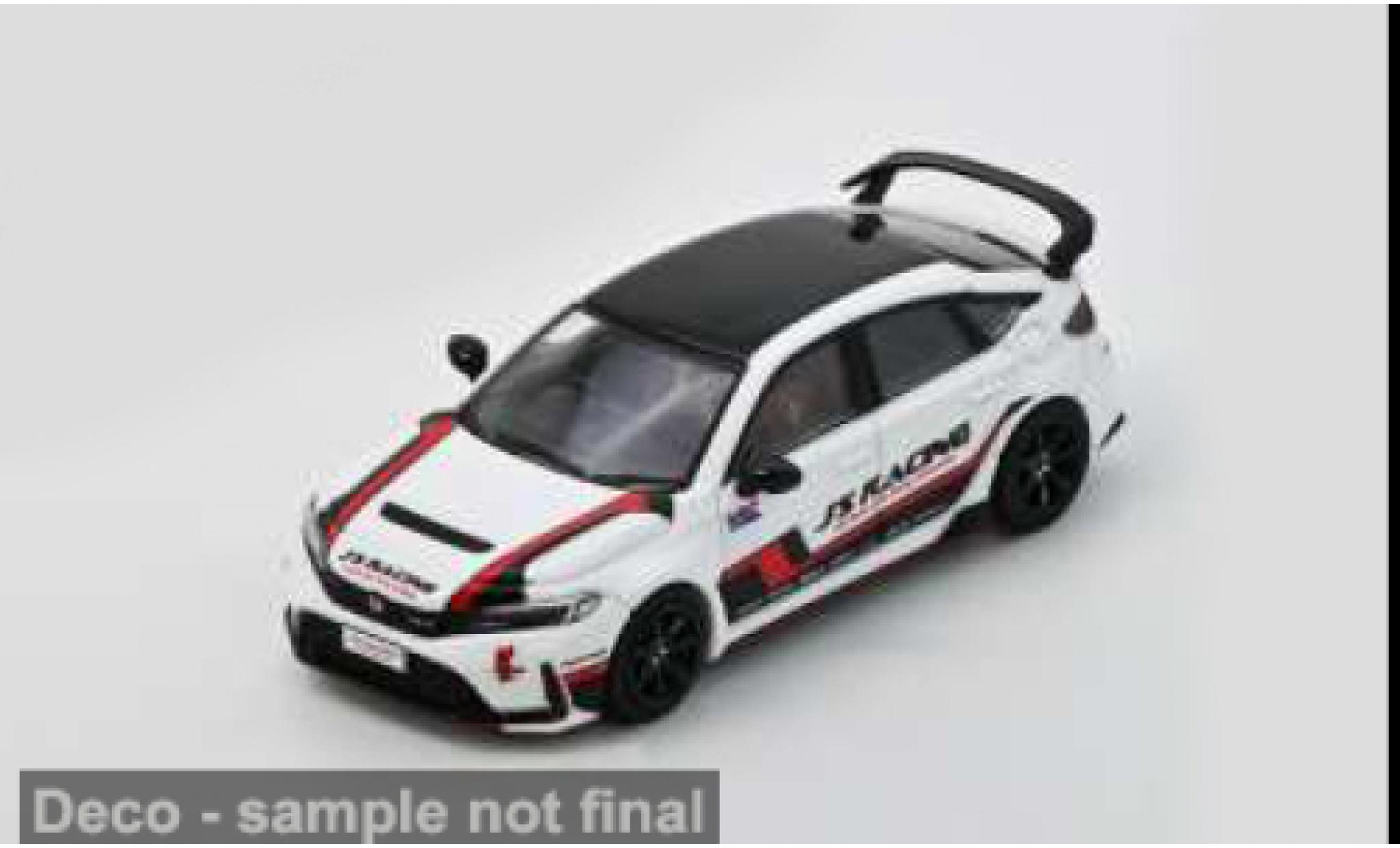 Honda Civic 1/64 INNO64 (FL-5) weiss/schwarz J'S Racing 1:64 modellini auto