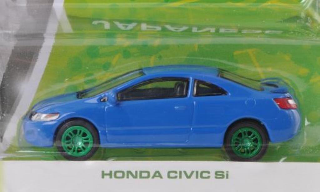 Honda Civic 1/64 Greenlight Si blu Special Version modellino in miniatura