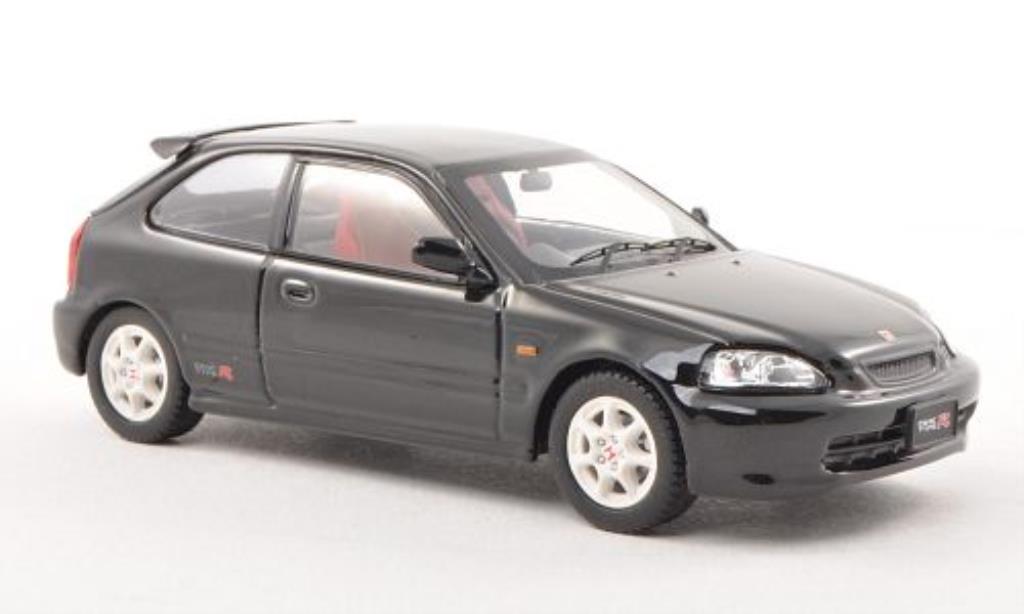 Honda Civic 1/43 Ebbro Type R (EK9) nero RHD fruhe Ausfuhrung modellino in miniatura
