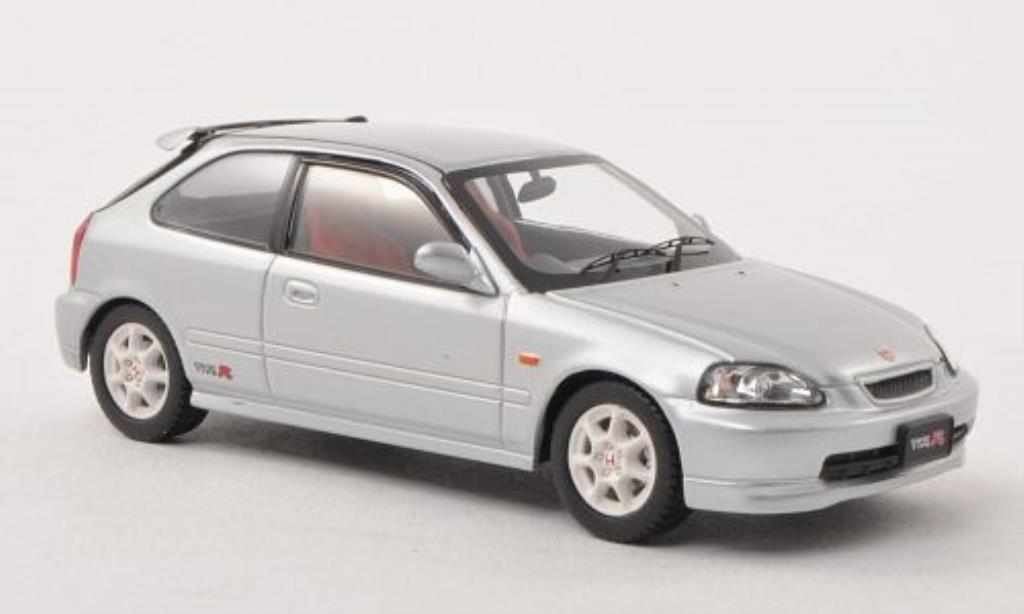 Honda Civic 1/43 Ebbro Type R (EK9) grigio RHD fruhe Ausfuhrung modellino in miniatura