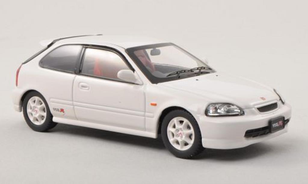 Honda Civic 1/43 Ebbro Type R (EK9) bianco RHD fruhe Ausfuhrung modellino in miniatura