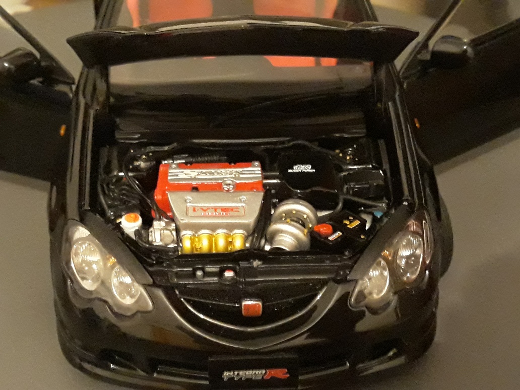 Honda Integra Type R 1/18 Autoart DC5 Type R nero jantes mugen 17 pouces tuning modellino in miniatura