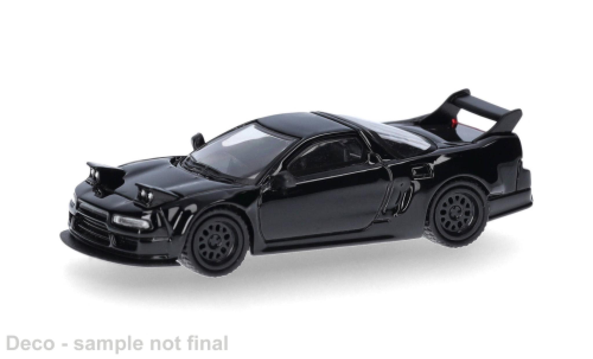Honda NSX 1/87 Micro City 87 mit austauschbaren Scheinwerfern schwarz 1:87 modellini auto