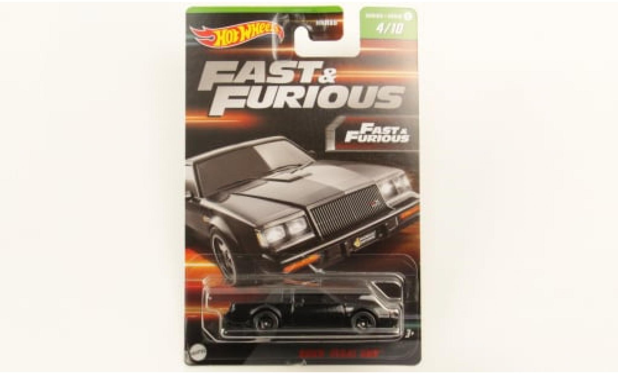 Buick Regal 1/64 Hot Wheels GNX schwarz Fast &amp; Furious 1987 1:64 modellino in miniatura