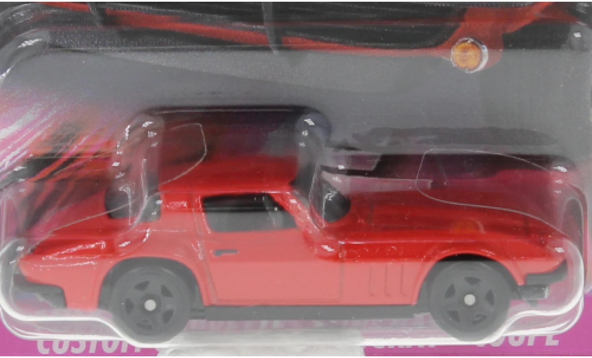 Chevrolet Corvette 1/64 Hot Wheels (C2) Stingray rosso rapide & Furious modellino in miniatura
