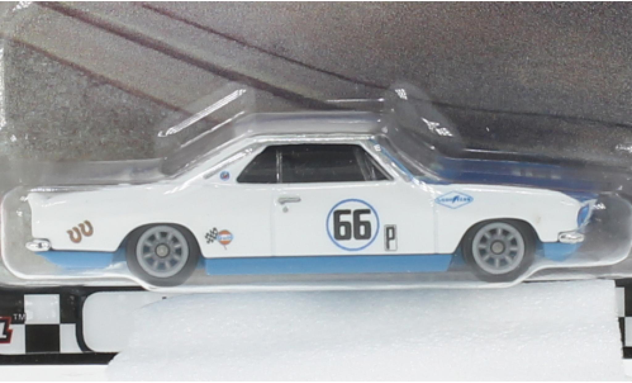 Chevrolet Corvair 1/64 Hot Wheels Premium Yenko Stinger bianco/blu modellino in miniatura
