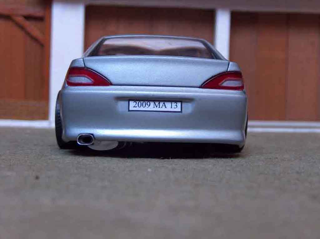 Peugeot 406 1/18 Gate coupe grigio metallized tuning modellino in miniatura