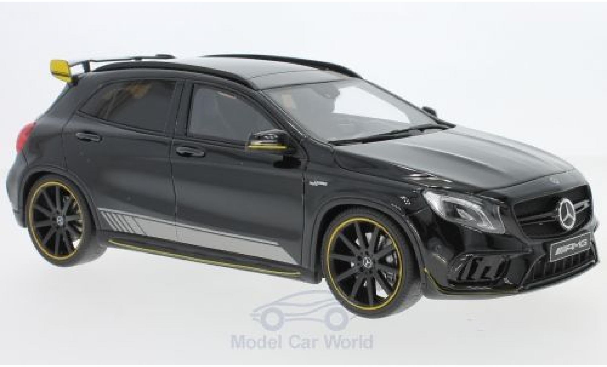 Mercedes Classe GLA 1/18 GT Spirit AMG GLA 45 Yellow Night Edition nero modellino in miniatura