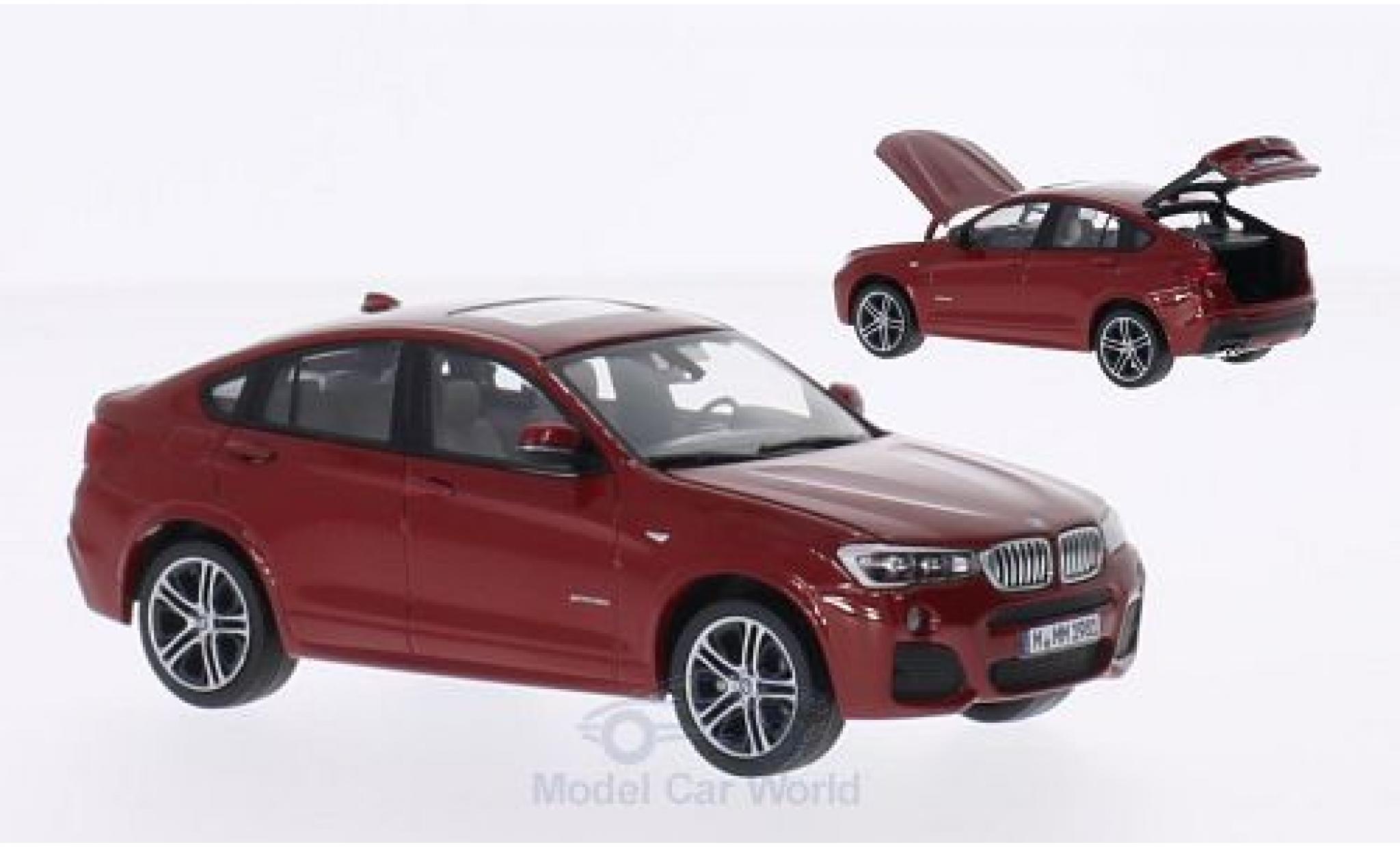 Bmw X4 1/43 Herpa metallico rosso 2015 modellino in miniatura