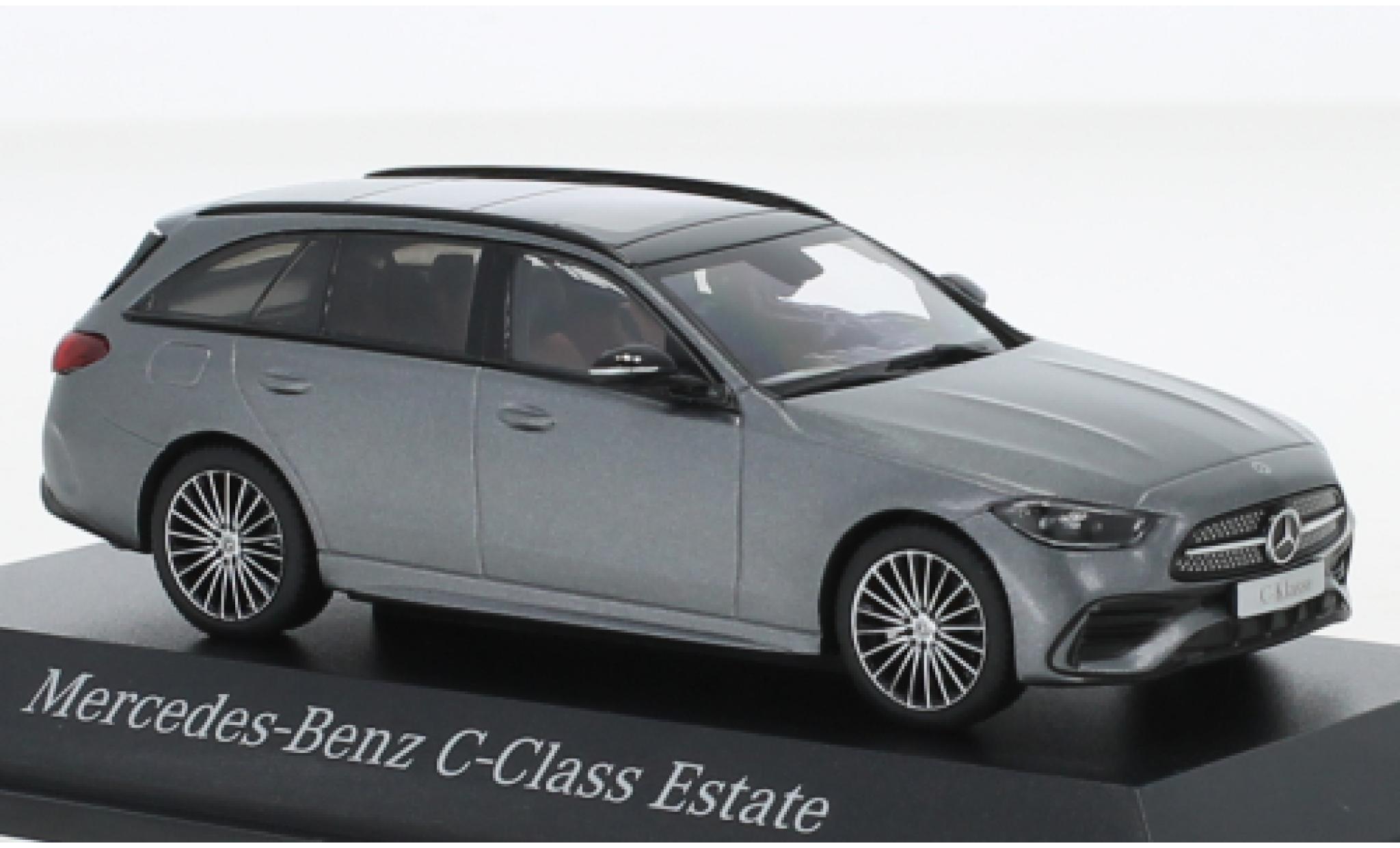 Mercedes Classe C 1/43 Herpa T-Modell (S206) metallise grigio 2021 modellino in miniatura