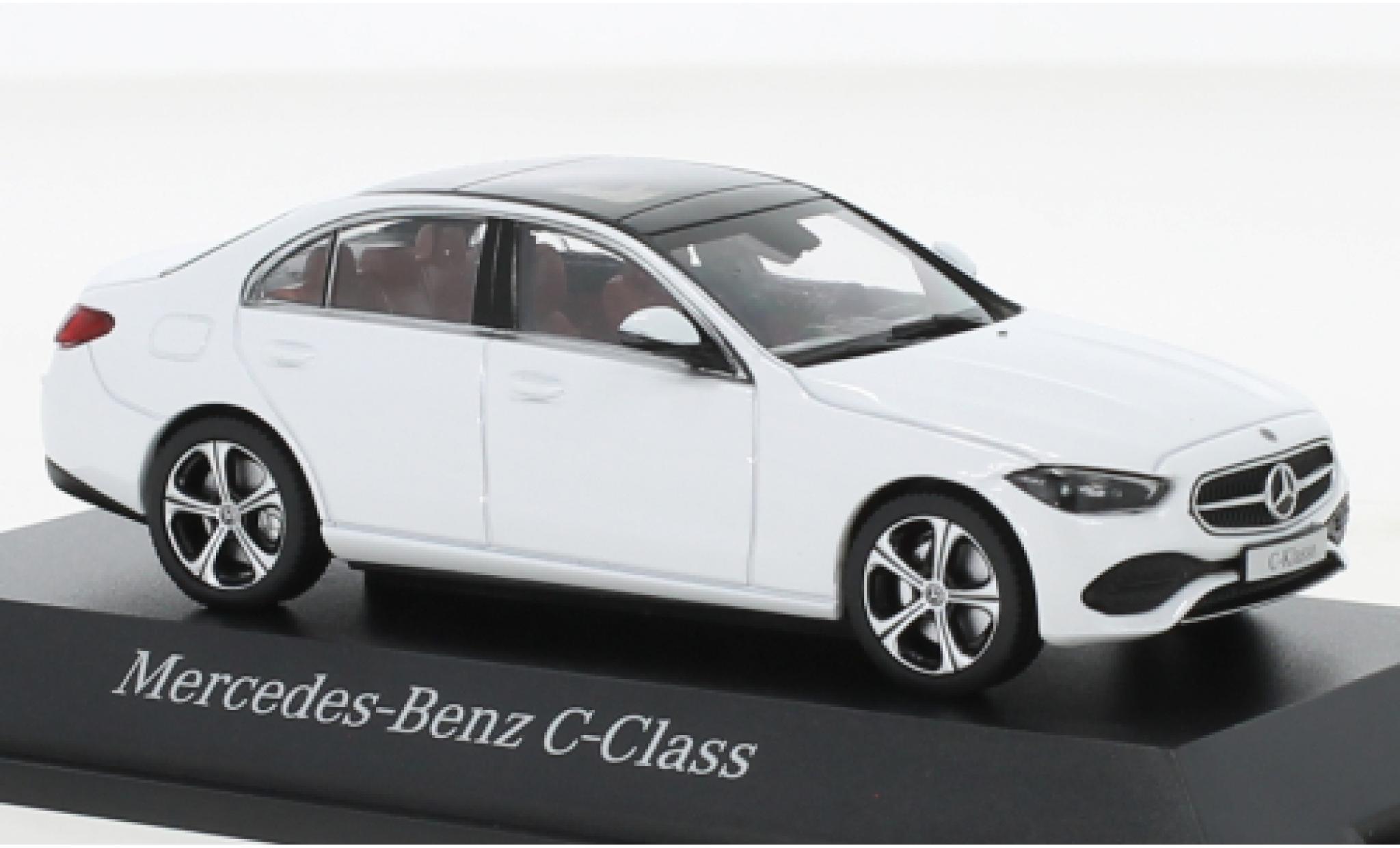 Mercedes Classe C 1/43 Herpa (W206) metallise bianco 2021 modellino in miniatura