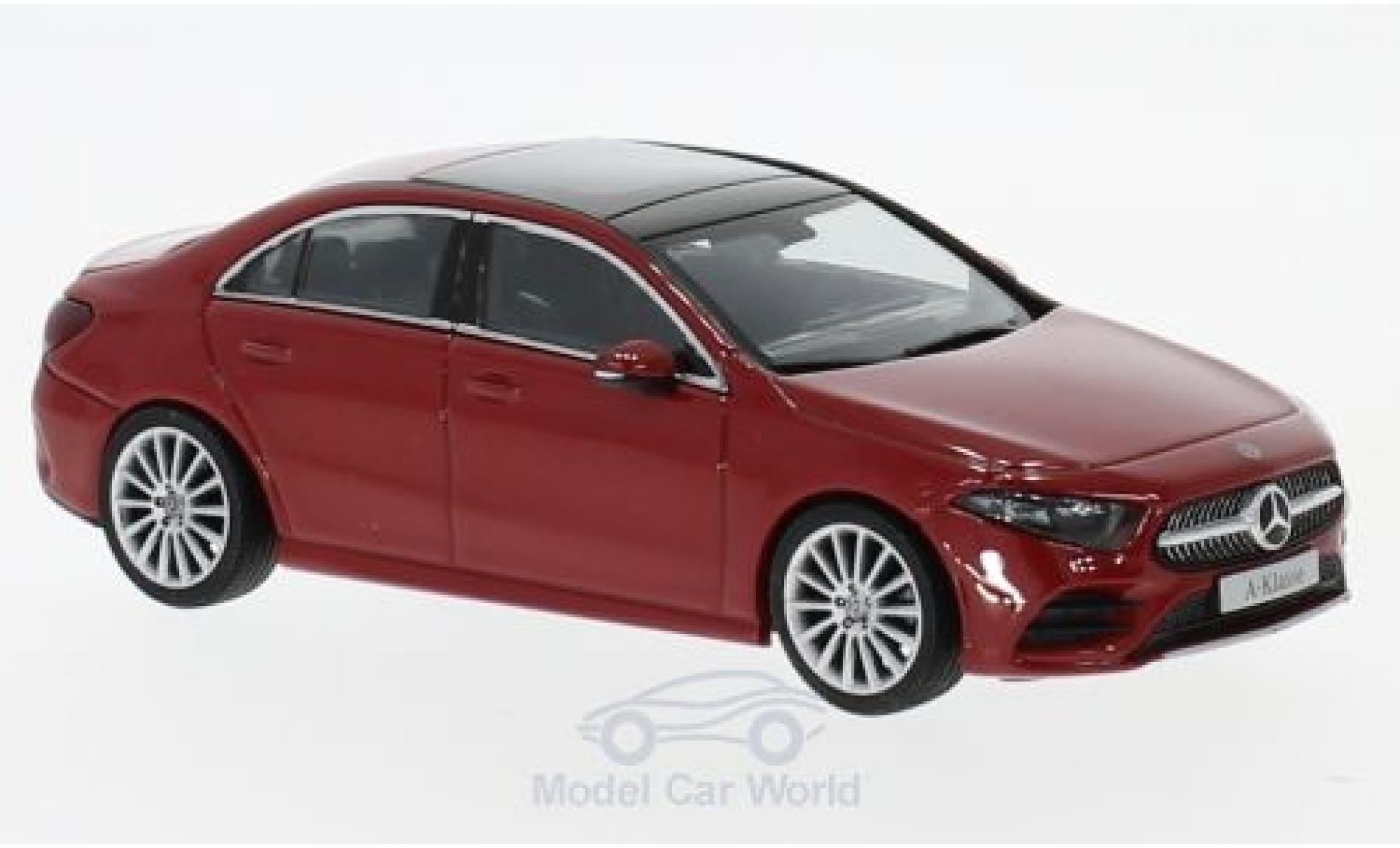 Mercedes Classe A 1/43 Herpa Limousine (V177) rosso 2018 modellino in miniatura