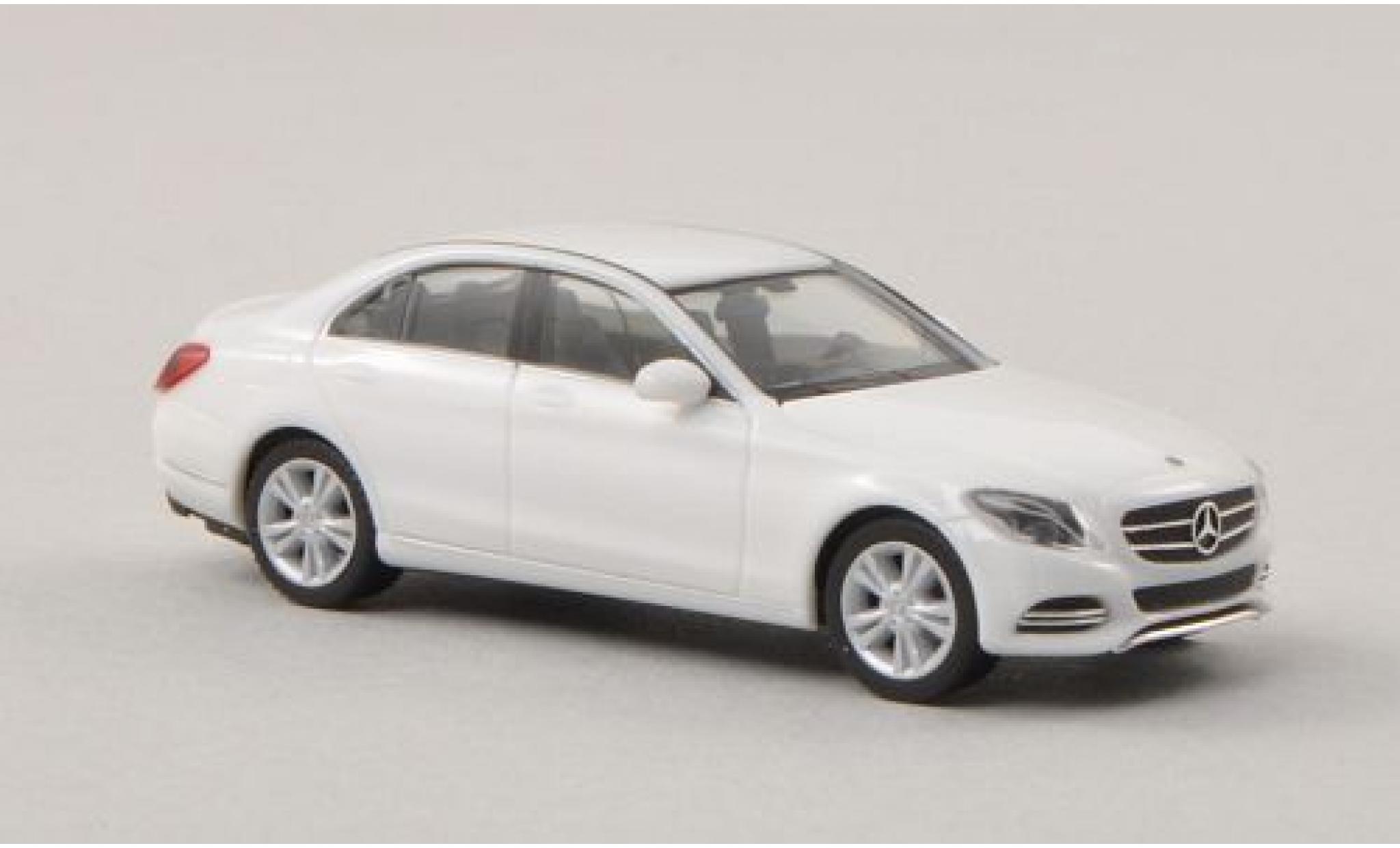 Mercedes Classe C 1/87 Herpa (W205) bianco 2014 modellino in miniatura